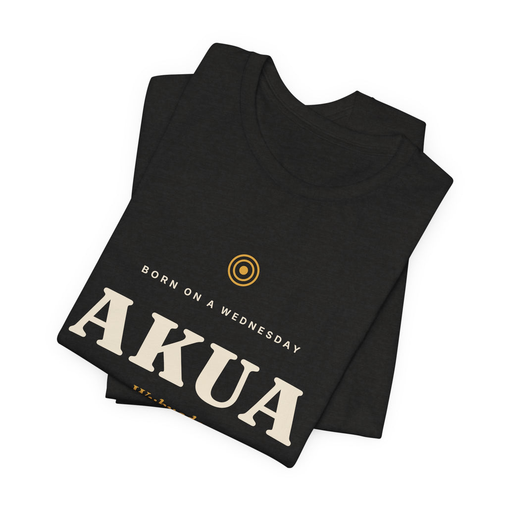 Akua Akan Day Name T-Shirt — Born on a Wednesday